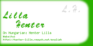 lilla henter business card